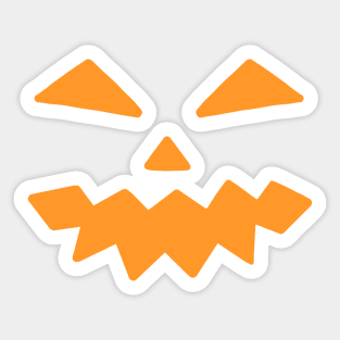 Halloween Pumpkin Carving Design Sticker